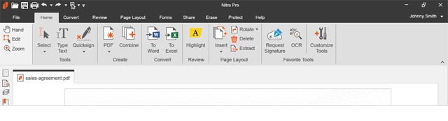 Giao diện Nitro Pro 11 mới