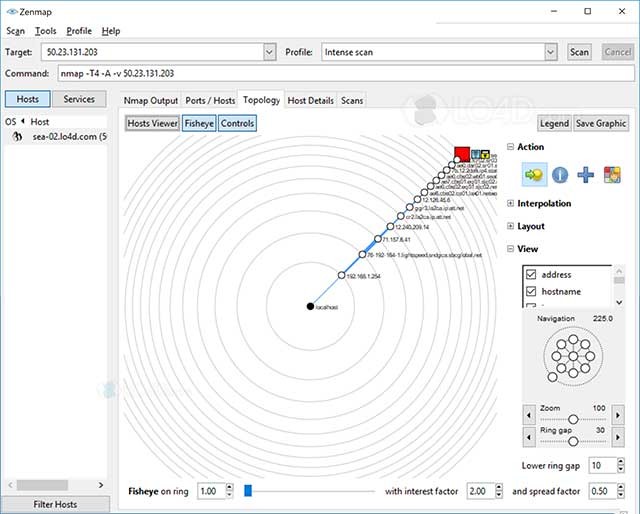 Nmap có thể tải xuống miễn phí và cũng đi kèm với mã nguồn đầy đủ