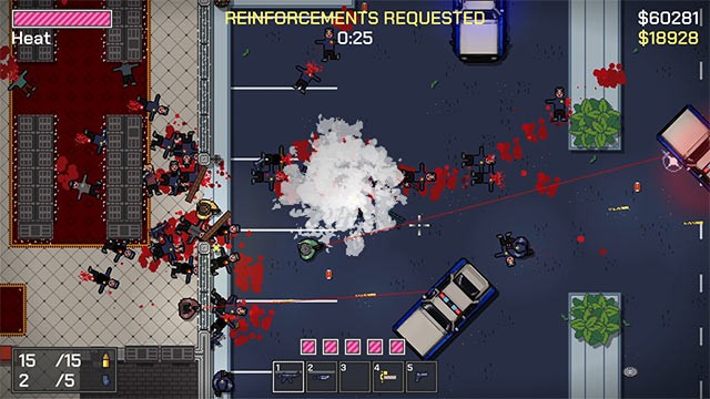 No Alibi là game bắn súng cướp bóc hợp tác 4 người chơi online với góc nhìn top-down