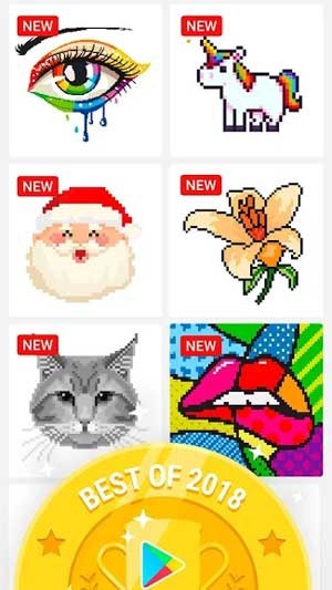 App có nhiều hình vẽ ngộ nghĩnh cho bạn lựa chọn