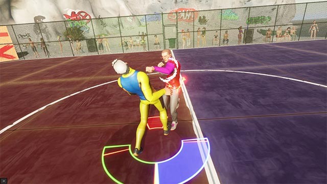 Đấm đá, túm áo, tấn công... để đánh bại đối thủ và rộng đường ghi bàn