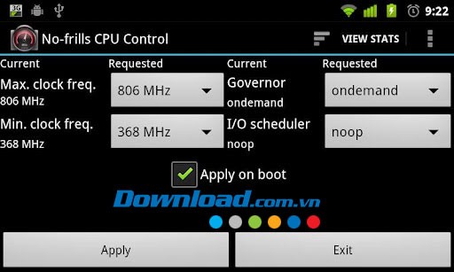 No-frills CPU Control for Android
