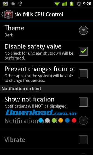 No-frills CPU Control for Android