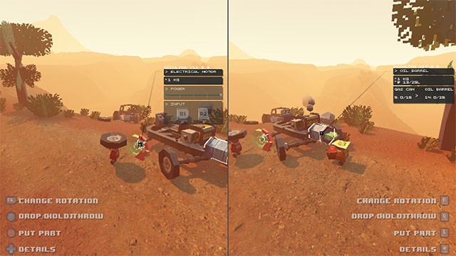 Tạo ra phương tiện sáng tạo từ những bộ phận thu thập được trên đường đi