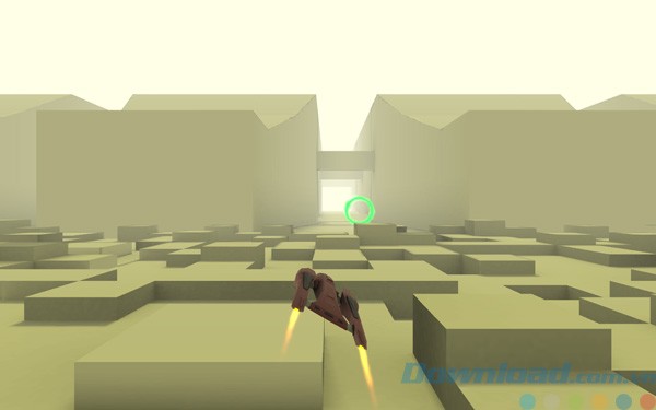 Lái máy bay qua vòng xanh