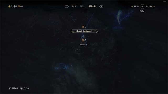 Nói chuyện với Filmore, sau đó chọn tùy chọn Repair