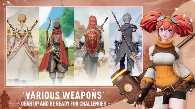 Vô số vũ khí khác nhau cho bạn kết hợp