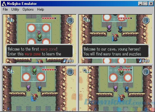 Giao diện của No$GBA