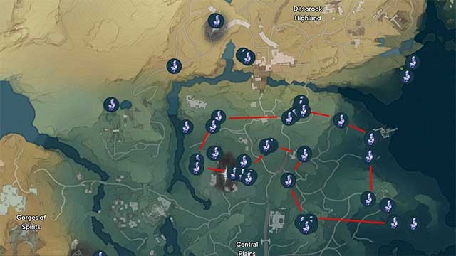 Một nơi khác để farm Indigoite là Central Plains