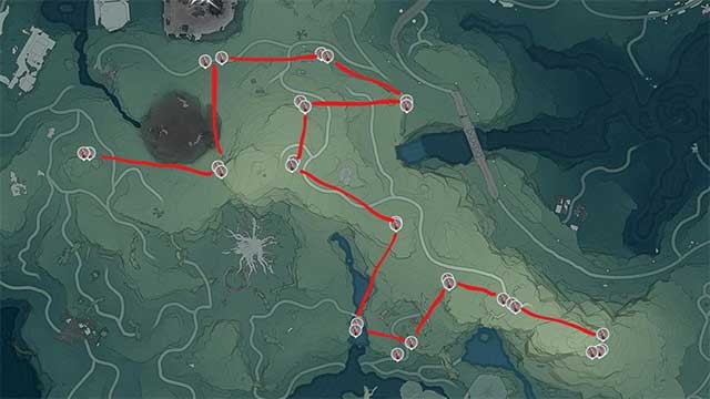 Rìa phía bắc của Dim Forest là một route farm Scarletthorn