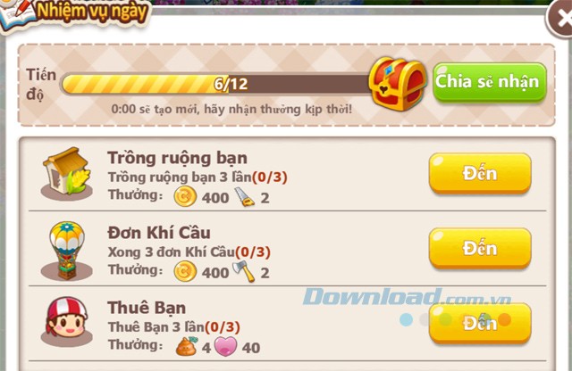 Nhiệm vụ hàng ngày