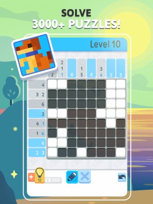 Giải quyết hơn 3000 cây đố hình Nonogram thú vị