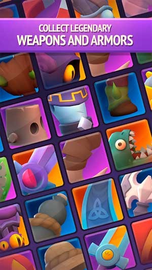 Thu thập khiên và vũ khí huyền thoại