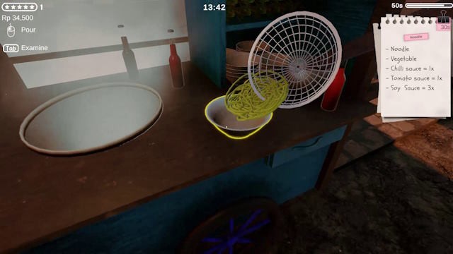 Nấu mì, phục vụ khách hàng và kiếm tiền