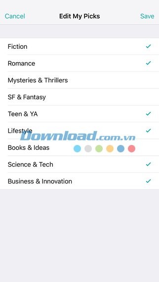 Chọn thể loại sách