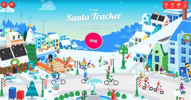 Khám phá những hoạt động vui nhộn ở Bắc Cực trong ứng dụng Santa Tracker