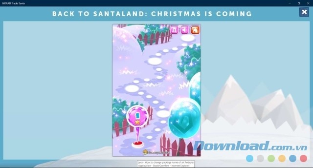 Chào đón không khí Giáng Sinh bằng ứng dụng miễn phí NORAD Tracks Santa