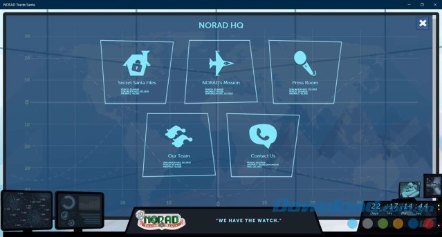 Sử dụng nhiều tính năng hữu ích của ứng dụng miễn phí NORAD Tracks Santa
