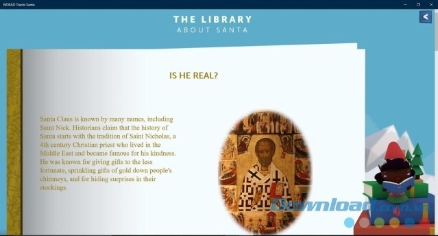 Tìm hiểu về ông già Noel và nhiều điều thú vị khác trong ứng dụng miễn phí NORAD Tracks Santa