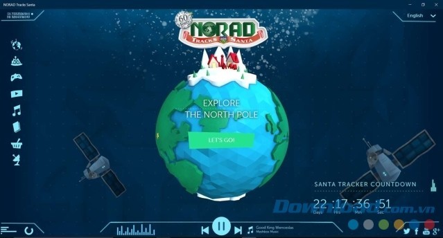 Theo dõi ông già Noel bằng ứng dụng miễn phí NORAD Tracks Santa cho máy tính và Windows 10 Mobile