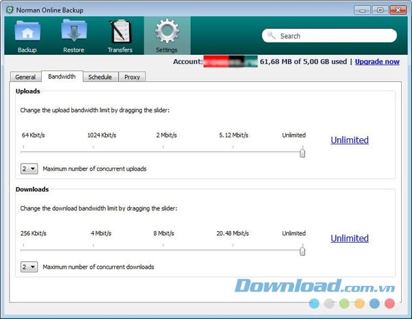 Norman Online Backup