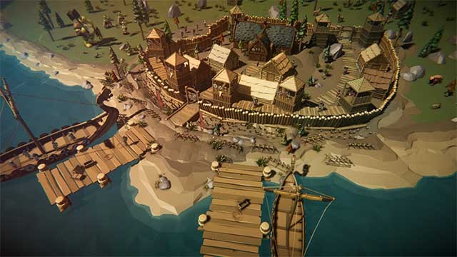 Tích lũy các vật liệu cần thiết và xây dựng khu định cư