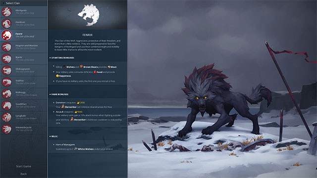 Northgard Patch 7 tập trung cân bằng sức mạnh của các clan dựa theo phản hồi của người chơi