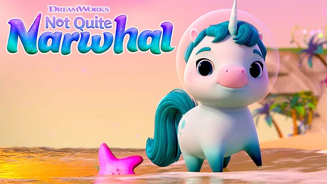 Poster phim hoạt hình Chú Kỳ Lân Nơi Biển Cả - Not Quite Narwhal trên Netflix tháng 6