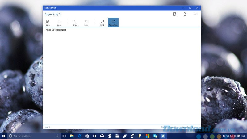 Giao diện Notepad Next