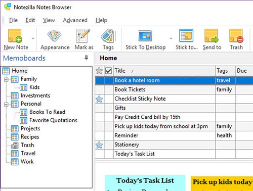 Quản lý ghi chú đa chức năng với Note Zilla