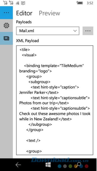 Thiết kế Tile ứng dụng bằng điện thoại