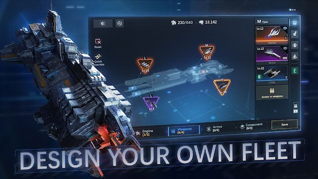 Thành lập hạm đội không gian của bạn trong game Nova: Iron Galaxy