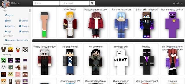 Thư viện skin đa dạng để bạn lựa chọn và tải về