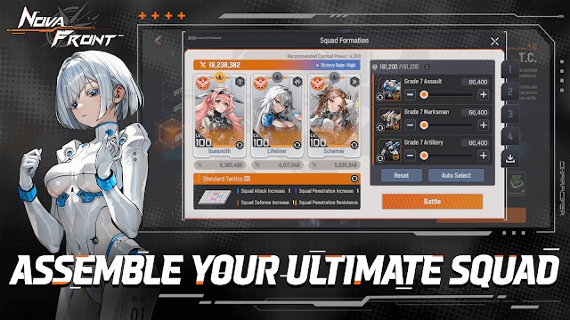 Tập hợp và xây dựng đội hình mạnh mẽ của bạn, cứu trái đất