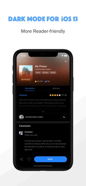 Chế độ màn hình tối ở iOS 13