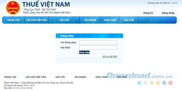 Nộp thuế điện tử