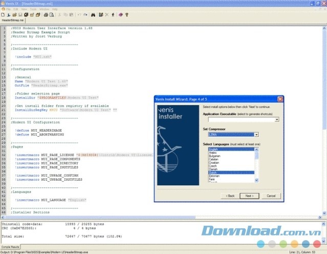 NSIS là phần mềm hỗ trợ lập trình đa năng