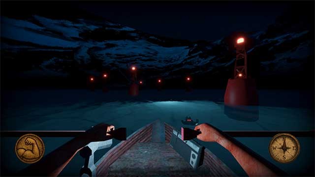 Nhấp chuột trái và phải để điều khiển hai mái chèo