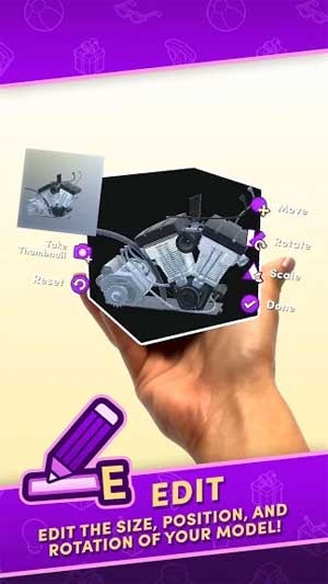 Dễ dàng chỉnh sửa kích thước, vị trí và góc của vật thể