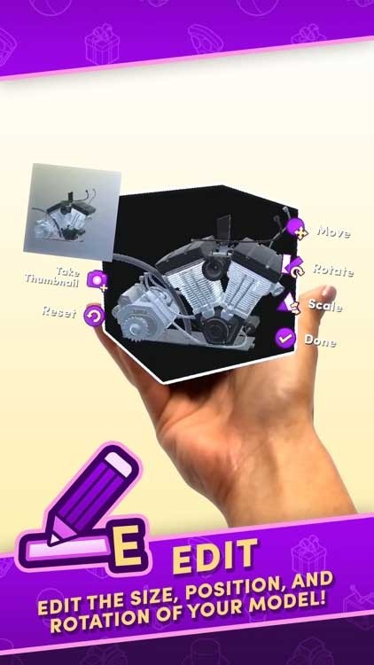 Chỉnh sửa kích thước, vị trí và xoay vật thể 3D