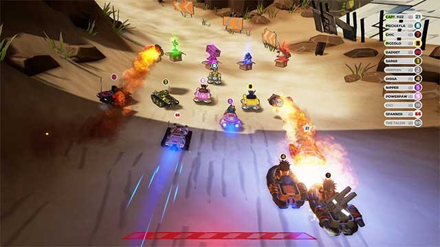 Obliteracers là game đua xe đối kháng sống động dành cho tối đa 16 người chơi