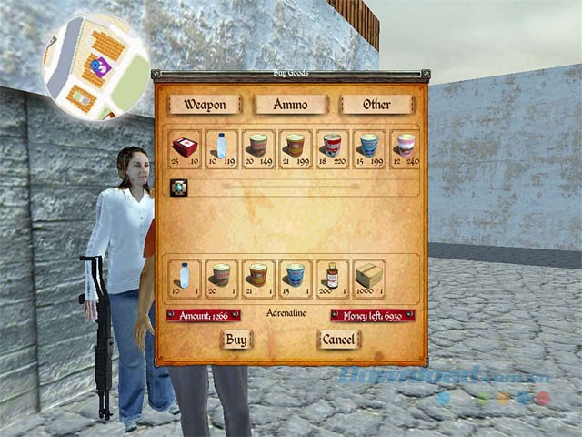 Mua đồ và nâng cấp