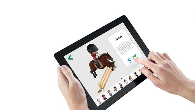 Quan sát nhân vật thực hiện những hoạt động đặc trưng của nghề đó