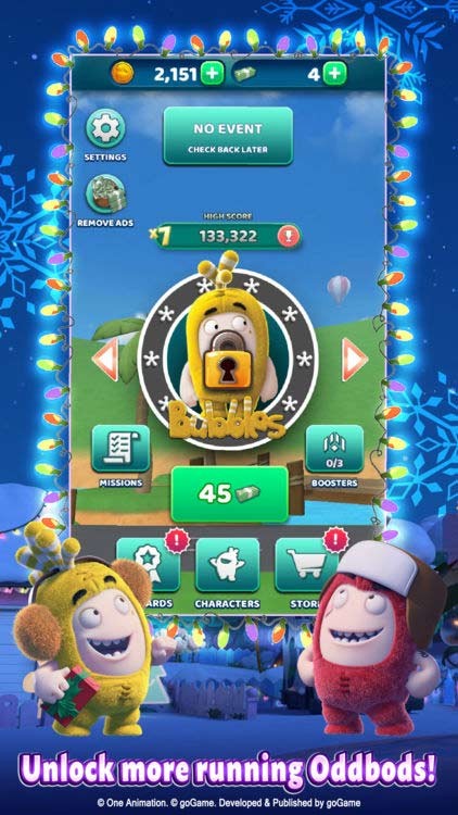 Mở khóa nhiều nhân vật Oddbod trong game