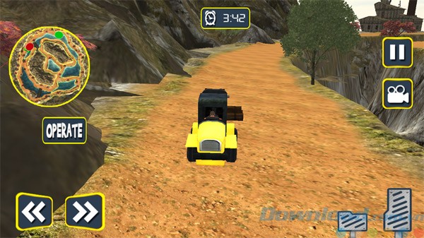 Giao diện game Off Road Forklift Tour Rescue - Hill Top Driving