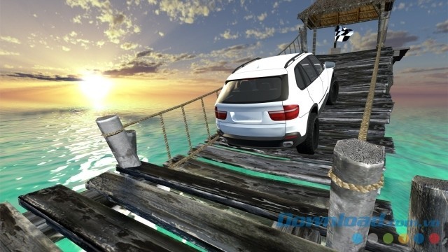 Cố gắng hết sức mình để đạt mục tiêu cán đích trong game lái xe địa hình Off-Road Paradise: Trial 4x4 cho máy tính