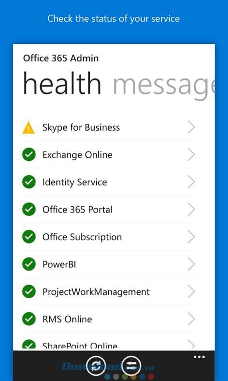 Xem tình trạng các dịch vụ