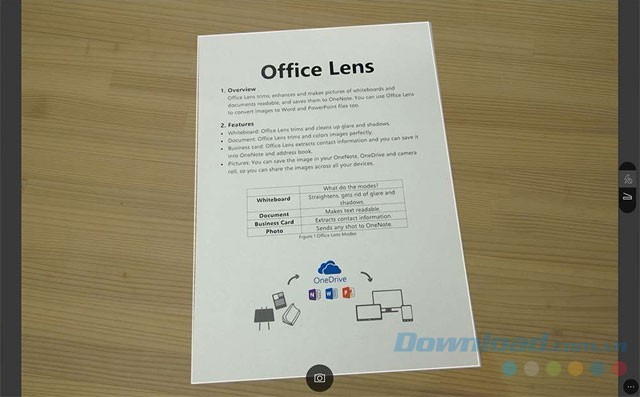 Ứng dụng scan ảnh, tài liệu Office Lens