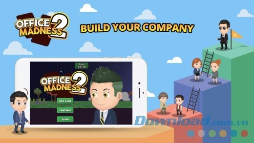 Game mô phỏng điều hành công ty Office Madness 2: Corporation cho iOS