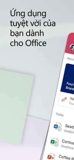 Microsoft Office là bộ ứng dụng văn phòng mới dành cho di động của Microsoft